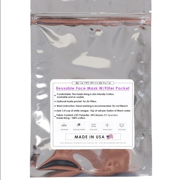 Denim Polka Dot Mask - Picture 4 of 4